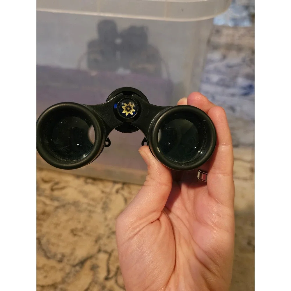 Meade 4x30 Compact Binoculars Black Blue Trim 217ft/1000yds Field of View
